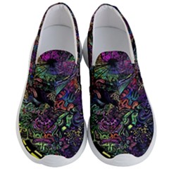 Psychodelic Absract Men s Lightweight Slip Ons by Bedest