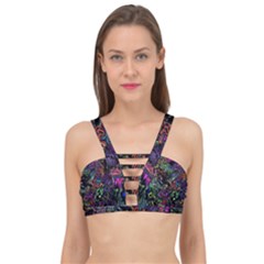 Psychodelic Absract Cage Up Bikini Top by Bedest