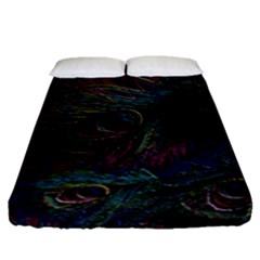 Star Galaxy Chrismas Xmas Ugly Fitted Sheet (queen Size)