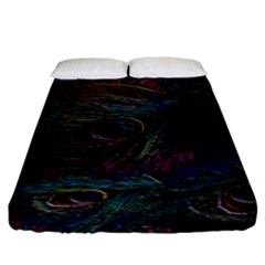 Star Galaxy Chrismas Xmas Ugly Fitted Sheet (king Size)