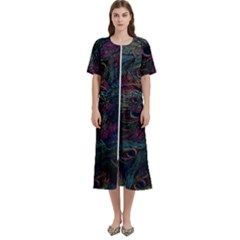 Peacock Feather Paradise Women s Cotton Short Sleeve Night Gown by Cendanart