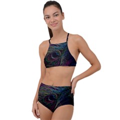 Star Galaxy Chrismas Xmas Ugly Halter Tankini Set