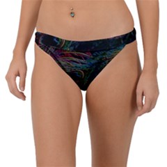 Peacock Feather Paradise Band Bikini Bottoms by Cendanart