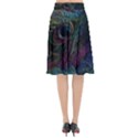 Star Galaxy Chrismas Xmas Ugly Flared Midi Skirt View2