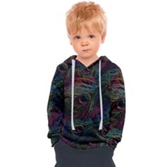 Peacock Feather Paradise Kids  Overhead Hoodie by Cendanart