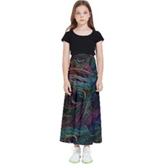 Star Galaxy Chrismas Xmas Ugly Kids  Flared Maxi Skirt