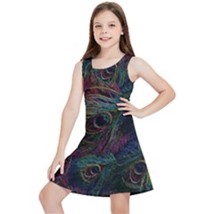 Star Galaxy Chrismas Xmas Ugly Kids  Lightweight Sleeveless Dress