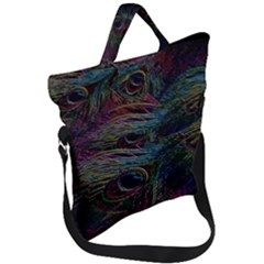 Star Galaxy Chrismas Xmas Ugly Fold Over Handle Tote Bag