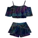 Star Galaxy Chrismas Xmas Ugly Kids  Off Shoulder Skirt Bikini View2