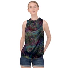 Star Galaxy Chrismas Xmas Ugly High Neck Satin Top