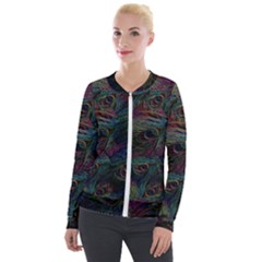 Star Galaxy Chrismas Xmas Ugly Velvet Zip Up Jacket