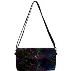 Peacock Feather Paradise Removable Strap Clutch Bag by Cendanart