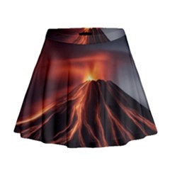 Volcanic Eruption Mini Flare Skirt by Proyonanggan