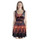 Volcanic Eruption Split Back Mini Dress  View1