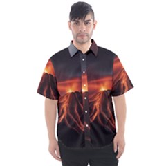 Volcanic Eruption Men s Short Sleeve Shirt