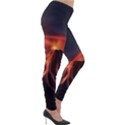 Volcanic Eruption Lightweight Velour Leggings View4