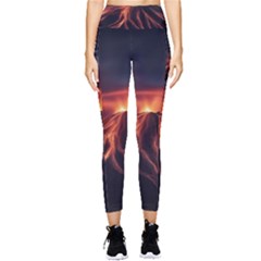 Volcanic Eruption Pocket Leggings  by Proyonanggan