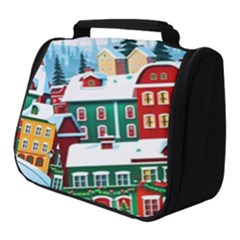 Christmas Background Design House Full Print Travel Pouch (small) by Proyonanggan