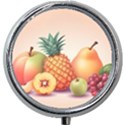 Fruit Pattern Apple Abstract Food Mini Round Pill Box View1