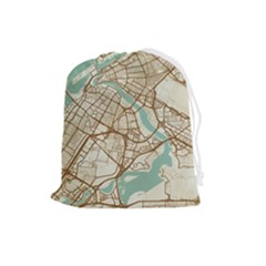 Mapart Dubai Map Drawstring Pouch (large) by Proyonanggan