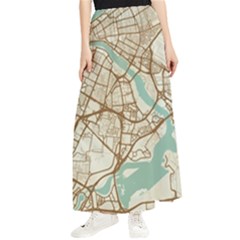 Mapart Dubai Map Maxi Chiffon Skirt by Proyonanggan