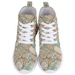 Mapart Dubai Map Women s Lightweight High Top Sneakers by Proyonanggan