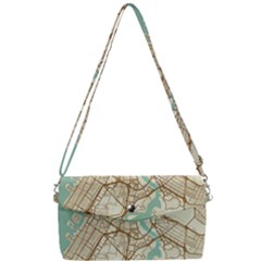 Mapart Dubai Map Removable Strap Clutch Bag by Proyonanggan