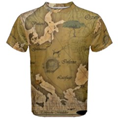 Map Geography Travel Global Men s Cotton T-shirt by Proyonanggan