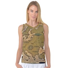 Map Geography Travel Global Women s Basketball Tank Top by Proyonanggan