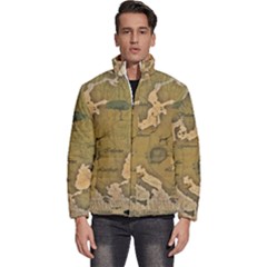 Map Geography Travel Global Men s Puffer Bubble Jacket Coat by Proyonanggan