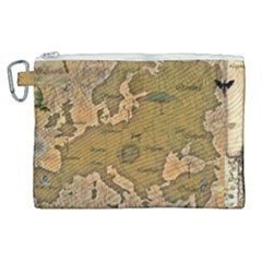 Map Geography Travel Global Canvas Cosmetic Bag (xl) by Proyonanggan