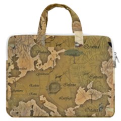 Map Geography Travel Global Macbook Pro 13  Double Pocket Laptop Bag by Proyonanggan