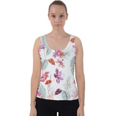 Flawer Velvet Tank Top by saad11