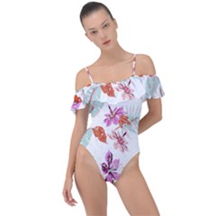 Flawer Frill Detail One Piece Swimsuit by saad11