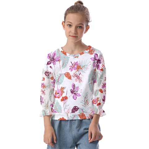 Flawer Kids  Cuff Sleeve Top by saad11