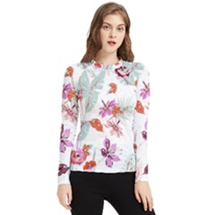 Flawer Women s Long Sleeve Rash Guard by saad11