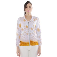 Beer Foam Texture Macro Liquid Bubble Women s Windbreaker by Cemarart