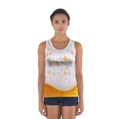 Beer Foam Texture Macro Liquid Bubble Sport Tank Top  by Cemarart