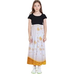 Beer Foam Texture Macro Liquid Bubble Kids  Flared Maxi Skirt