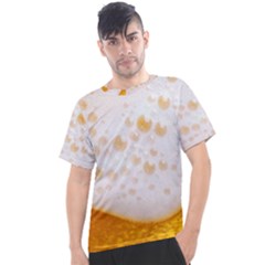 Beer Foam Texture Macro Liquid Bubble Men s Sport Top by Cemarart