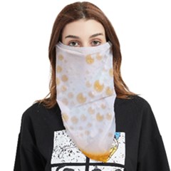 Beer Foam Texture Macro Liquid Bubble Face Covering Bandana (triangle) by Cemarart