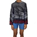 Grave Yard Dark Fantasy Trees Kids  Long Sleeve Swimwear View1