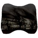 Grave Yard Dark Fantasy Trees Velour Head Support Cushion View1