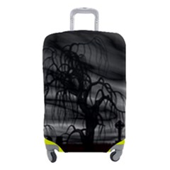 Grave Yard Dark Fantasy Trees Luggage Cover (small) by Cemarart