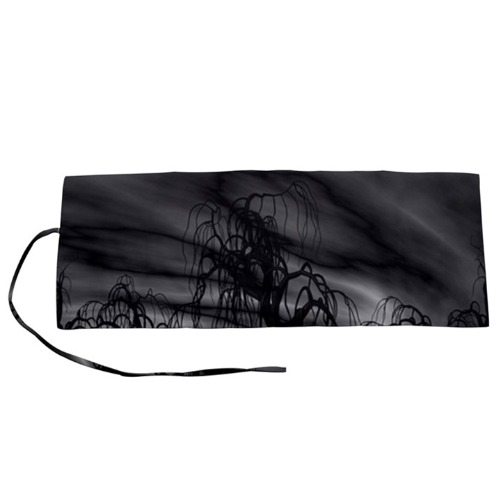 Grave Yard Dark Fantasy Trees Roll Up Canvas Pencil Holder (S)