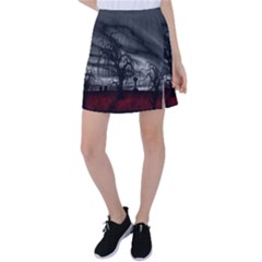 Grave Yard Dark Fantasy Trees Tennis Skirt by Cemarart