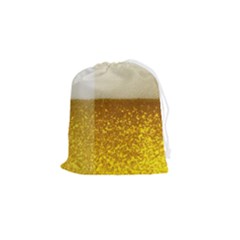 Light Beer Texture Foam Drink In A Glass Drawstring Pouch (small) by Cemarart