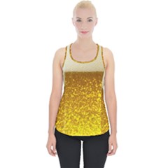 Light Beer Texture Foam Drink In A Glass Piece Up Tank Top by Cemarart