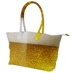 Light Beer Texture Foam Drink In A Glass Canvas Shoulder Bag by Cemarart