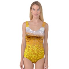 Liquid Bubble Drink Beer With Foam Texture Princess Tank Leotard  by Cemarart